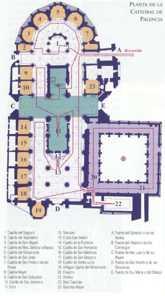 Plano Interior de la Catedral